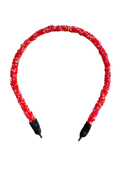 Chunky Glitter Diamond Headband – Sparkly Statement Hair Accessory