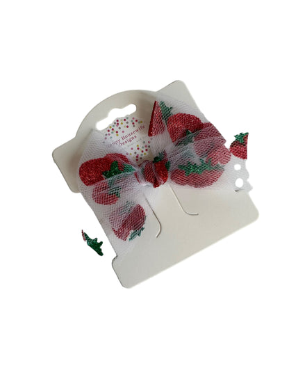 Tulle Strawberry Hair Bows