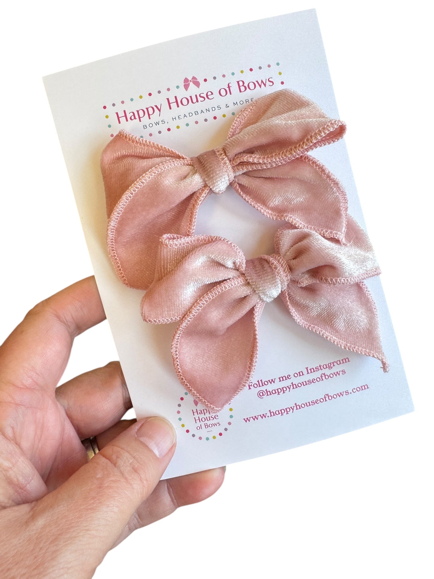 Velvet Pigtail Sets - Small Sailor Bows