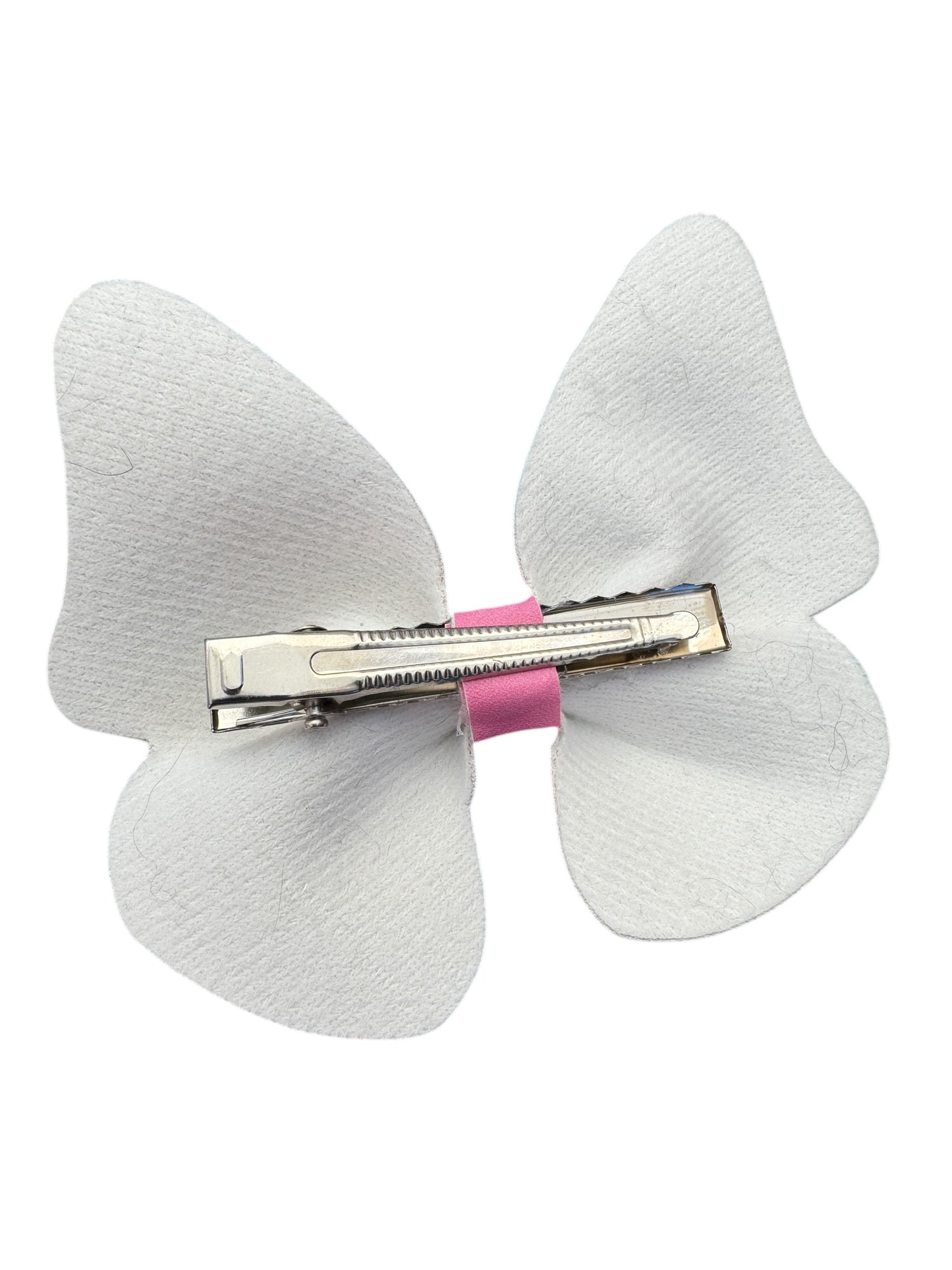 *Pink Butterfly Faux Leather Bows