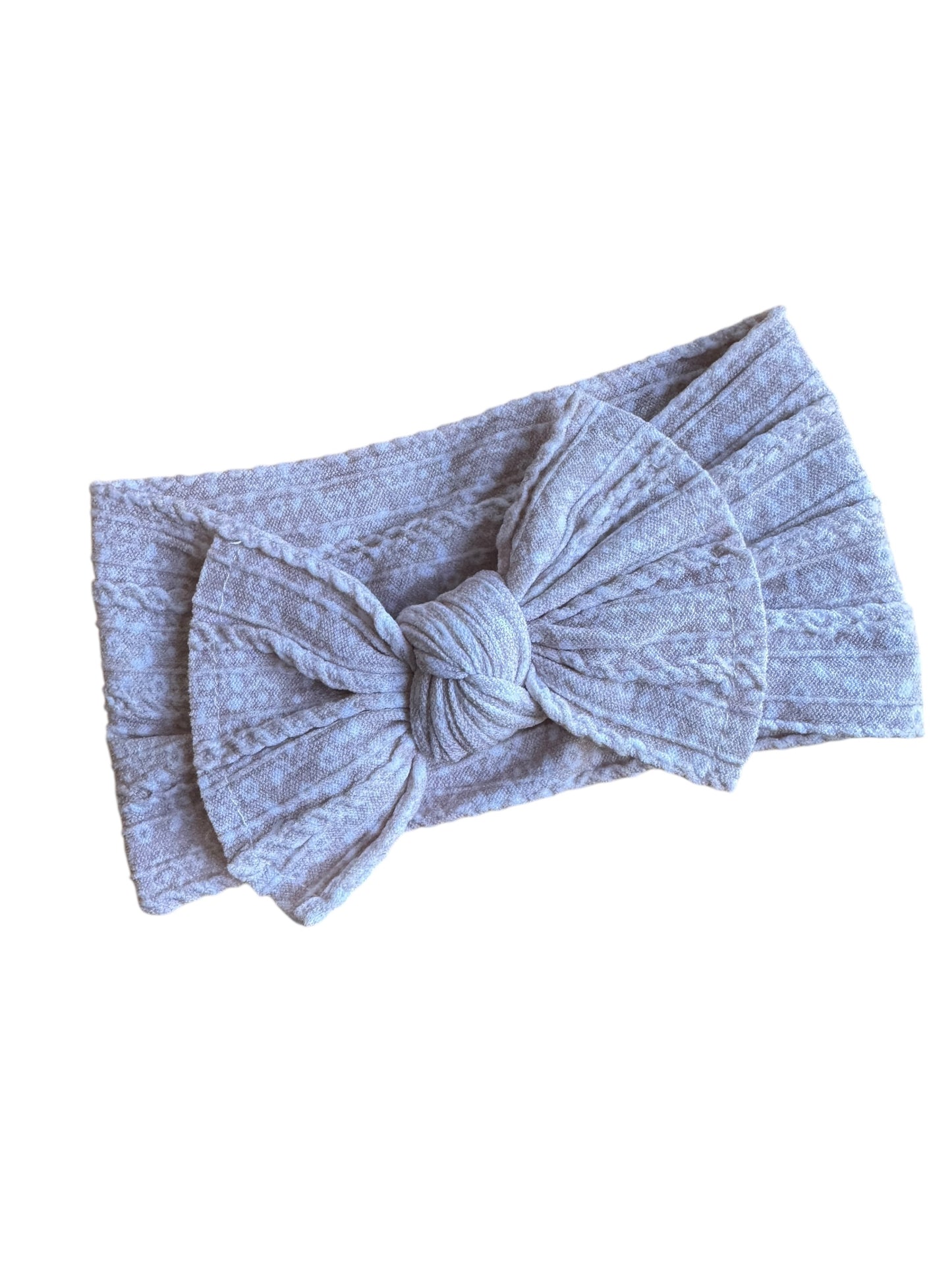 Stretchy Patterned Nylon Bow Headwraps – For Newborns and Infants