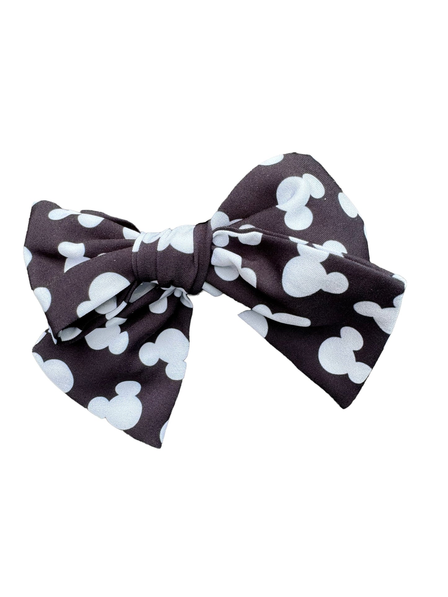 *Black and White Mouse Hair Bow