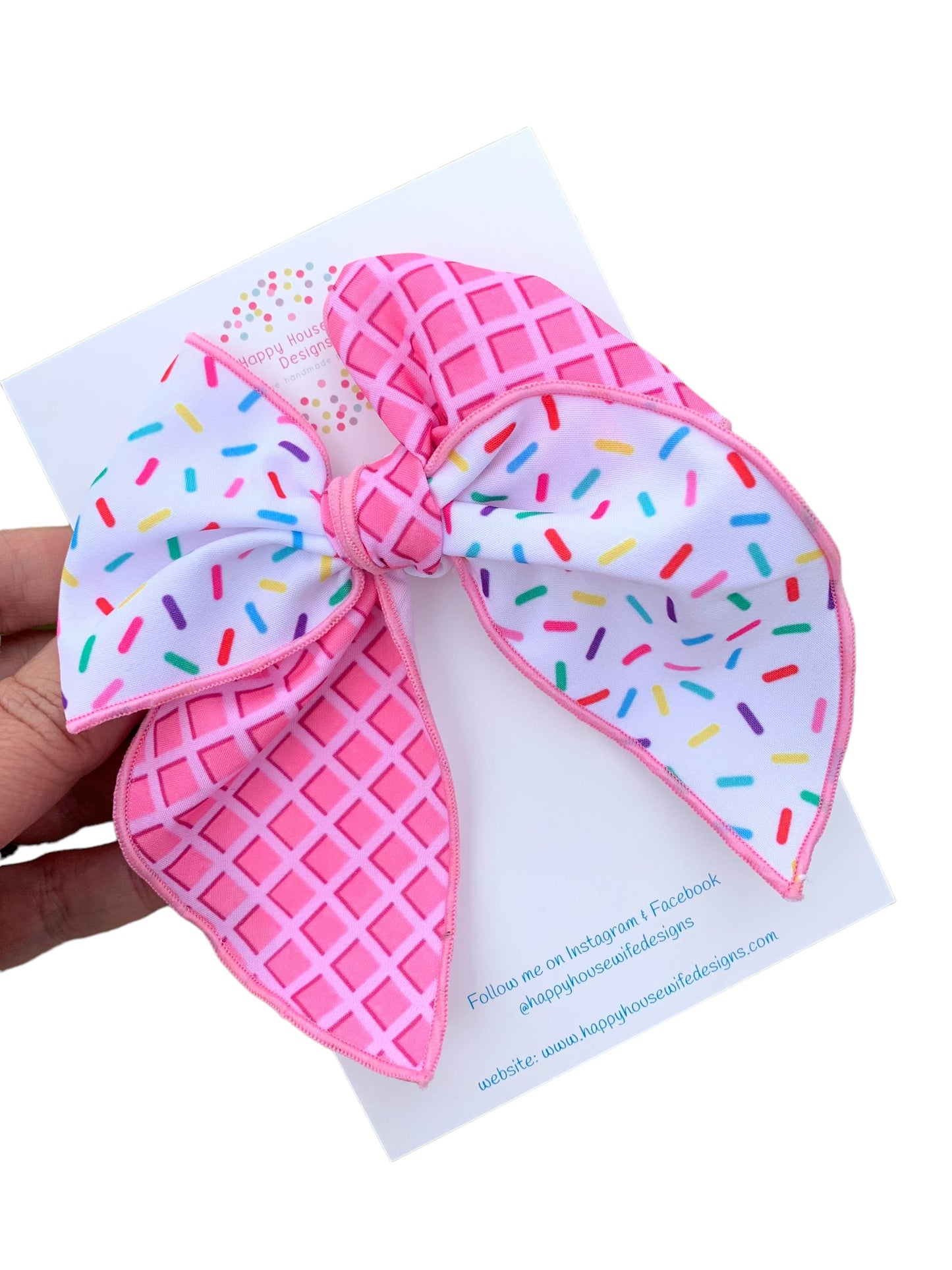 Ice Cream Hair Bows