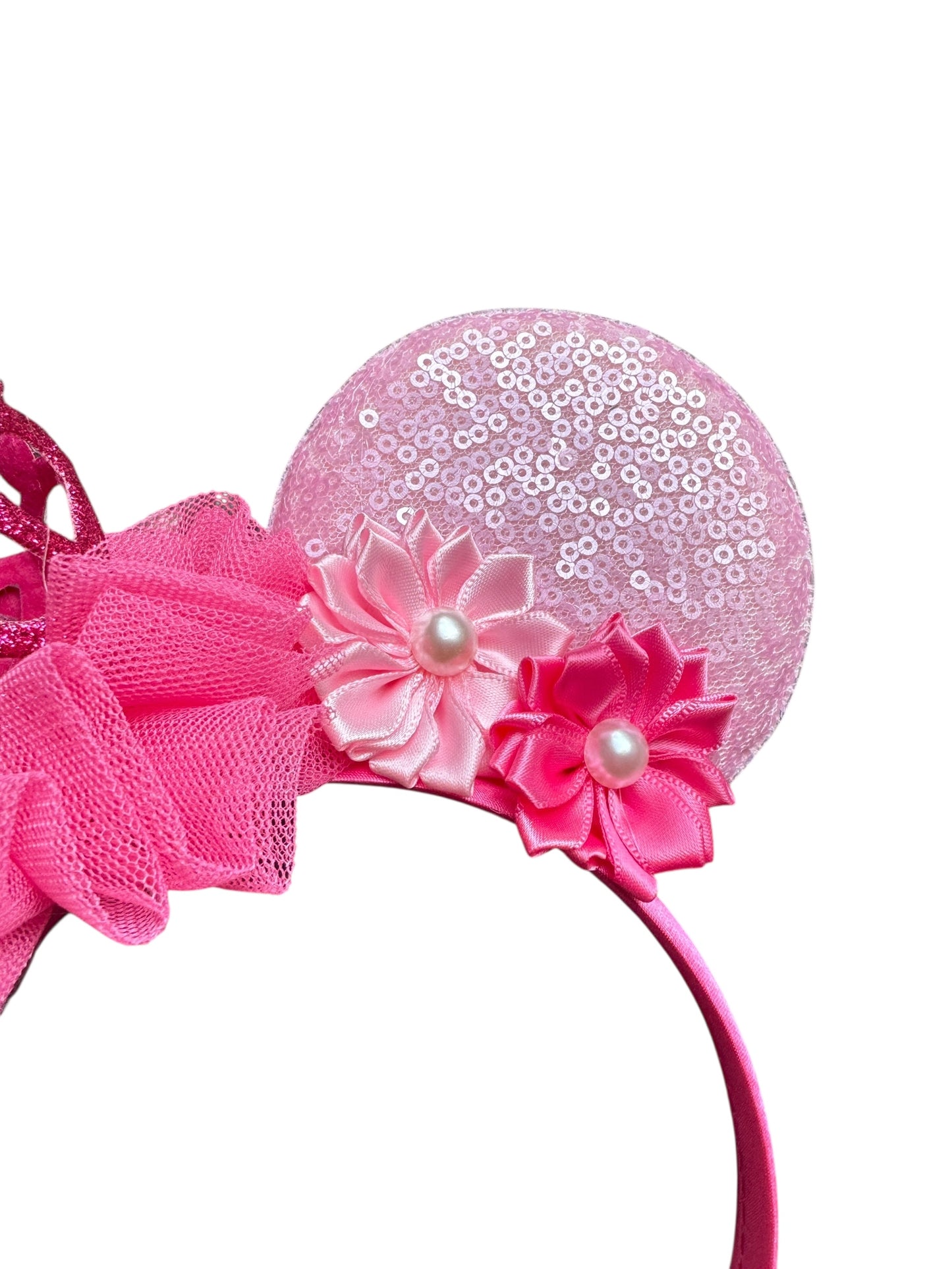 Perfect Pink Crown Princess Mouse Ear Headbands