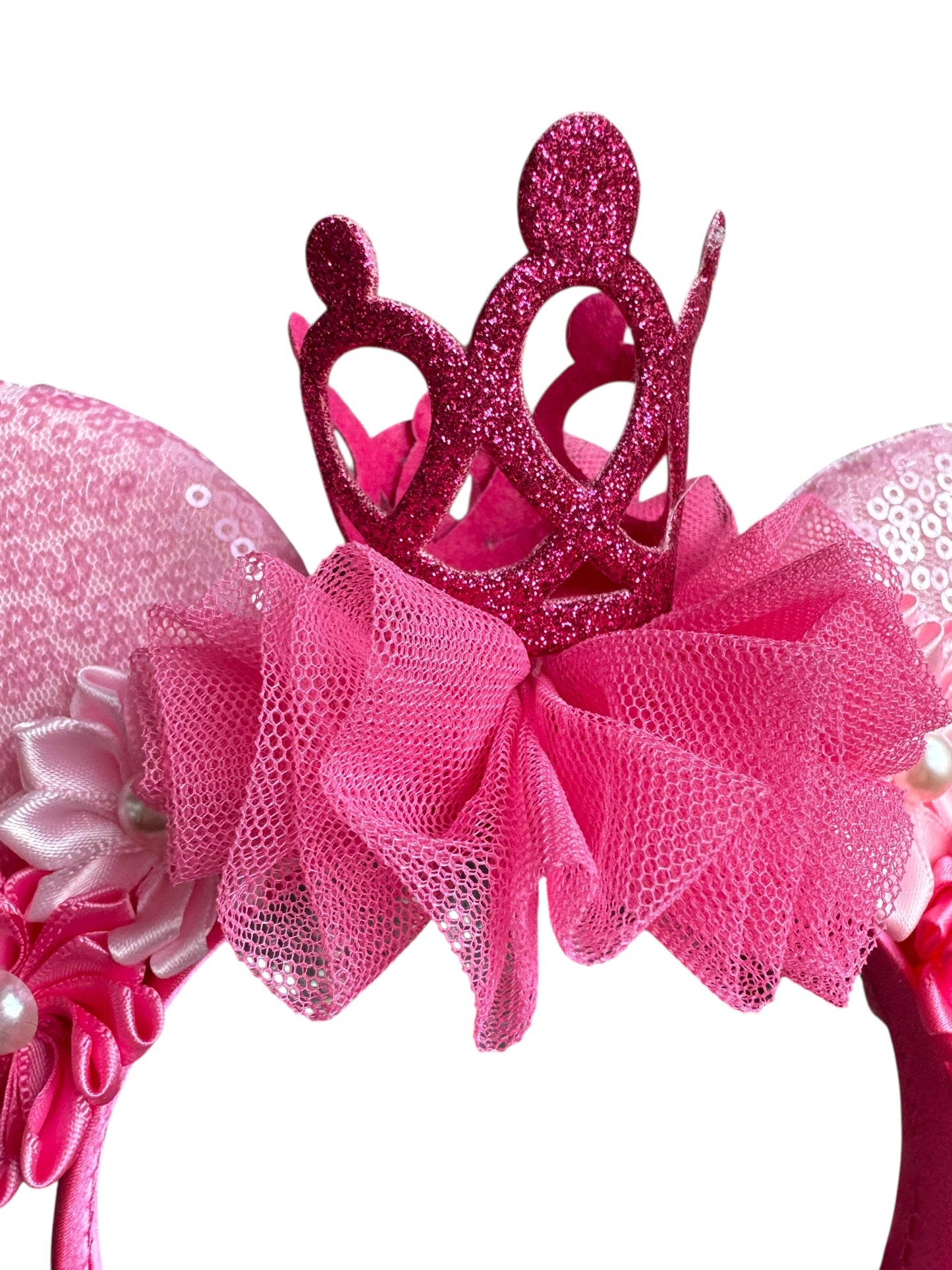 Perfect Pink Crown Princess Mouse Ear Headbands