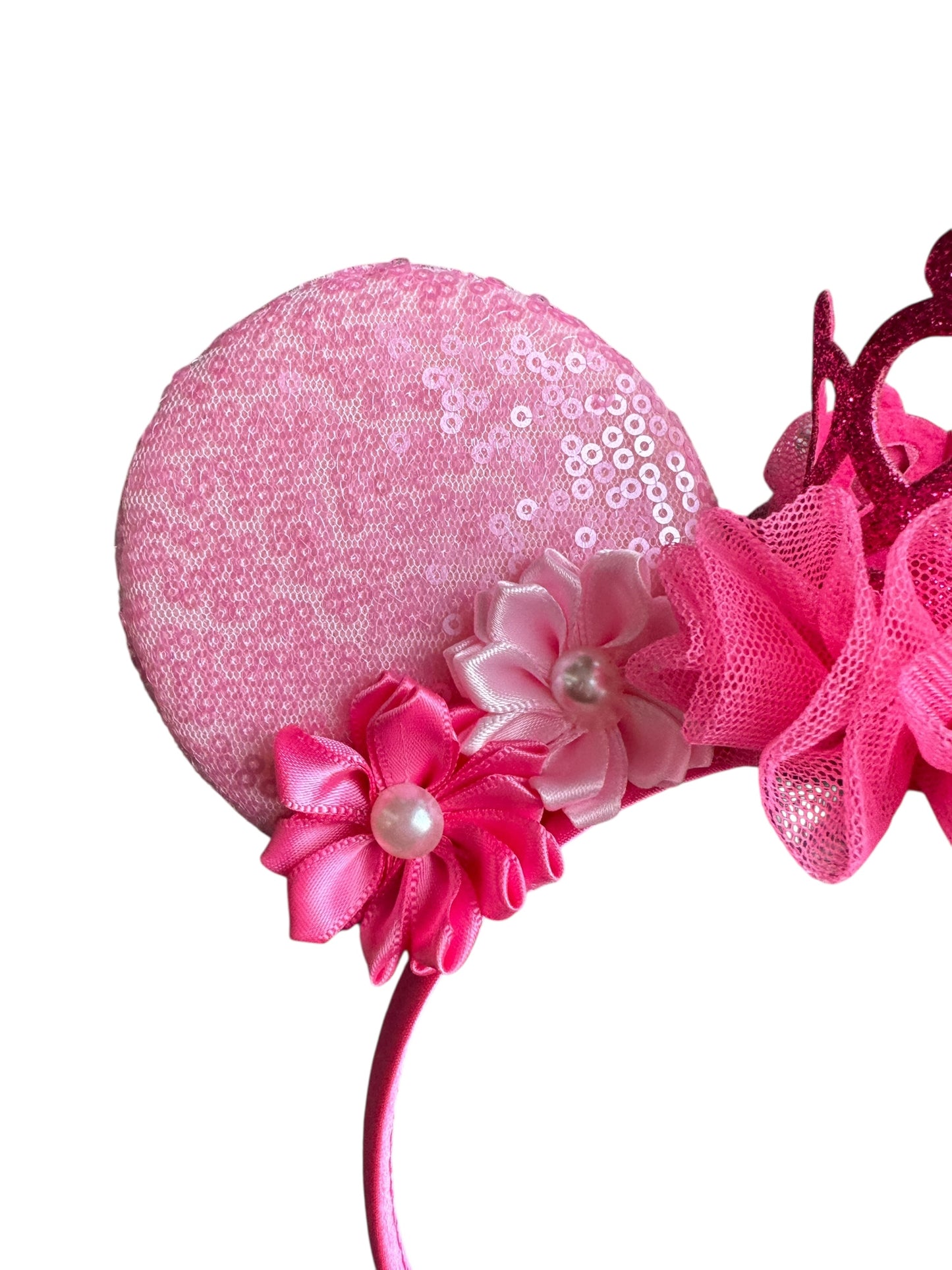 Perfect Pink Crown Princess Mouse Ear Headbands
