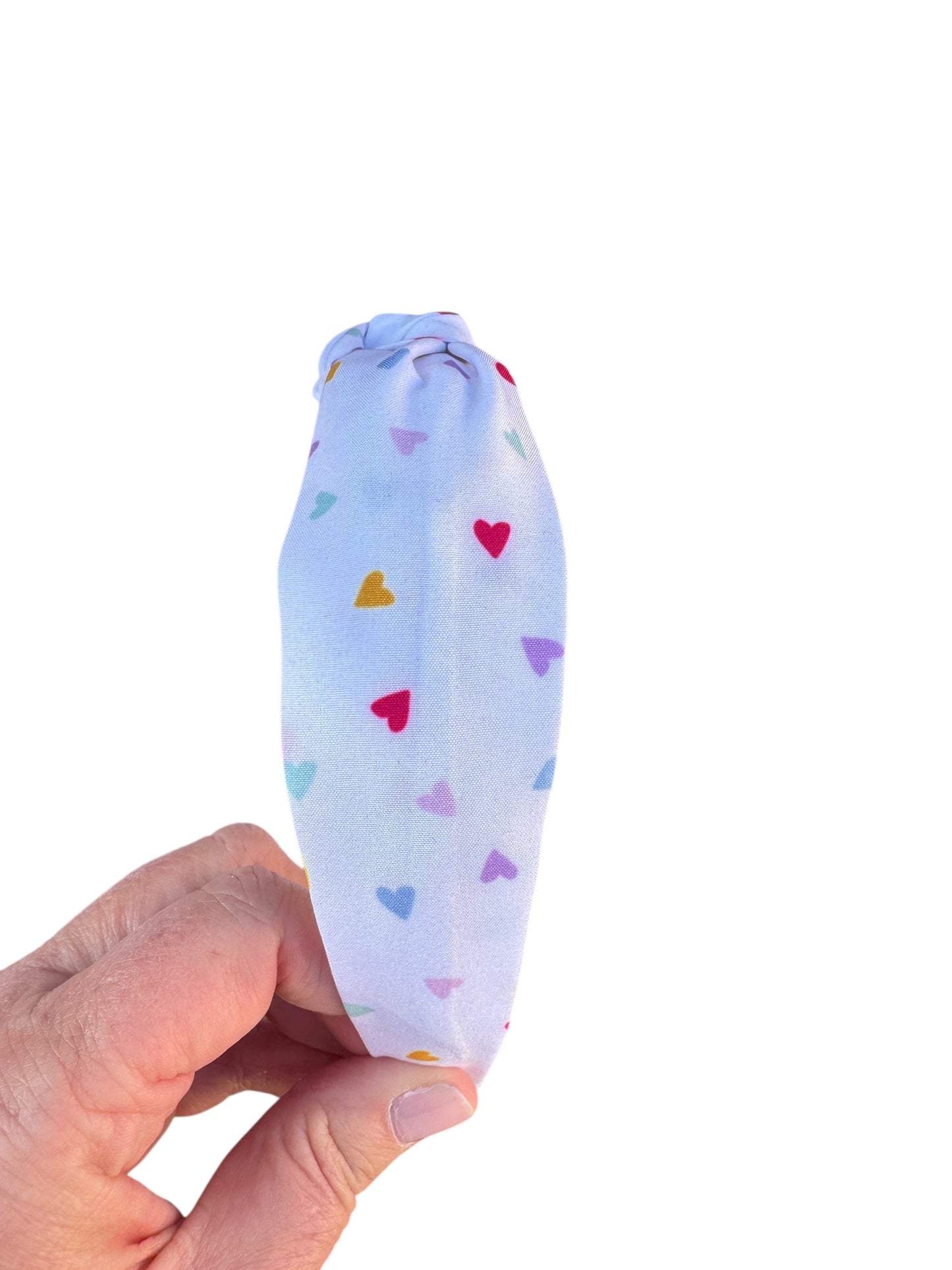 Rainbow Hearts Headband- Valentine's Day Headband for Girls