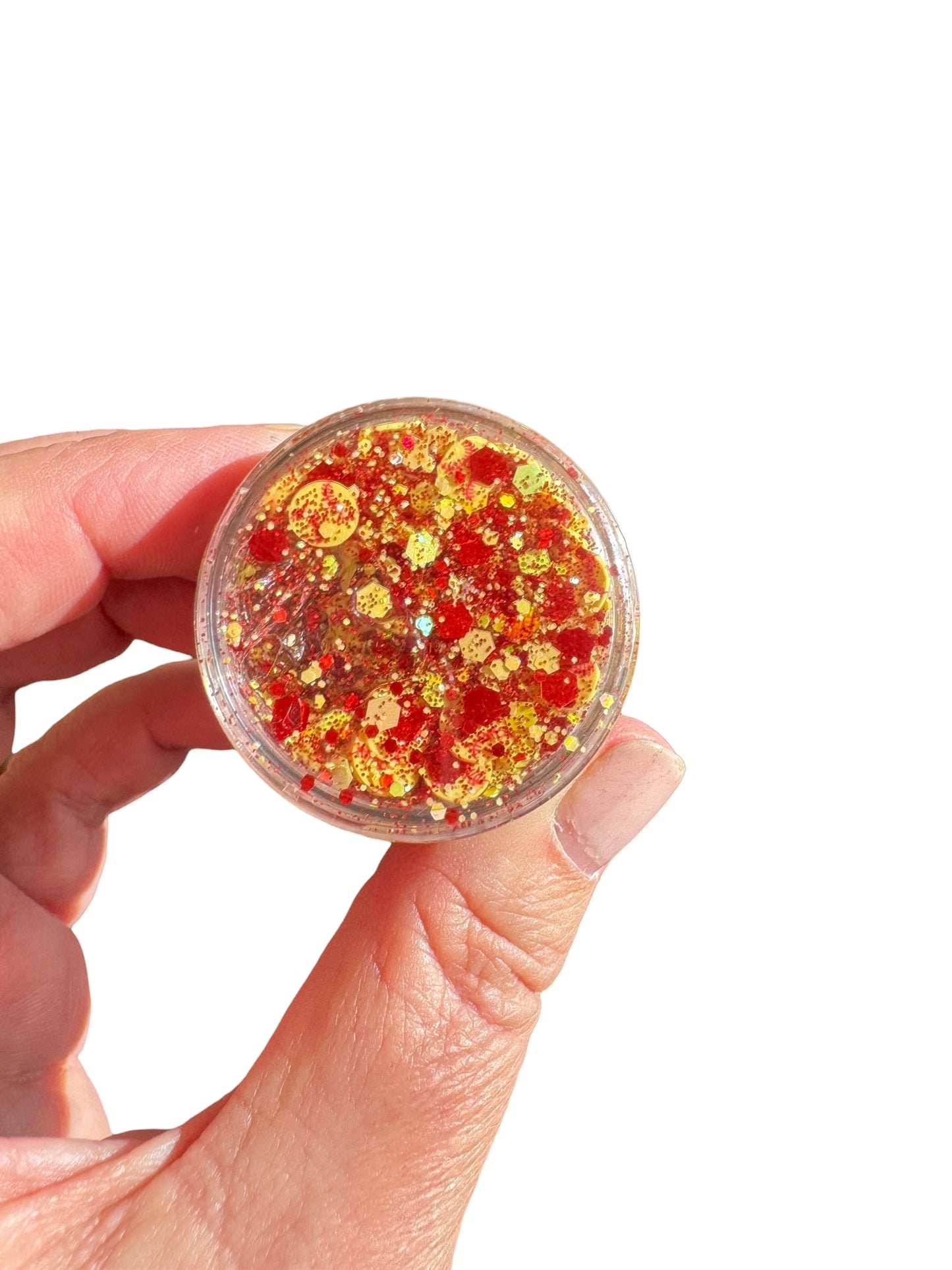 Softball Glitter Hair Gel - Sports Body Glitter for Game Day & Cheerleading