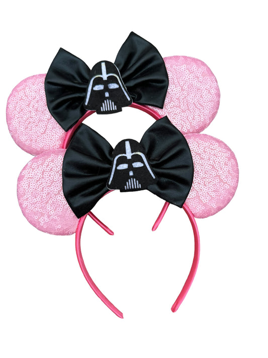 *Pink Darth Mouse Ear Headband