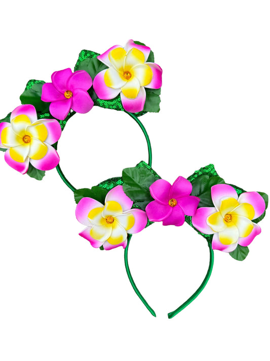 *Hawaii Flower Mouse Ear Headband