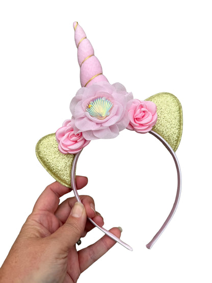 *Seashell Mermaid Unicorn Headband