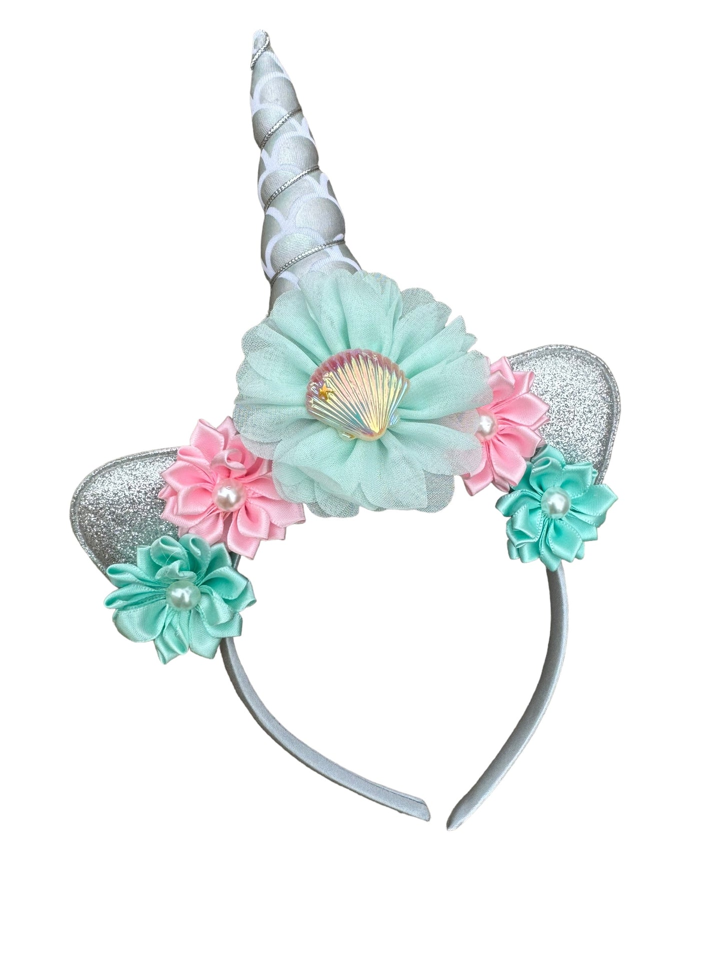 *Seashell Mermaid Unicorn Headband