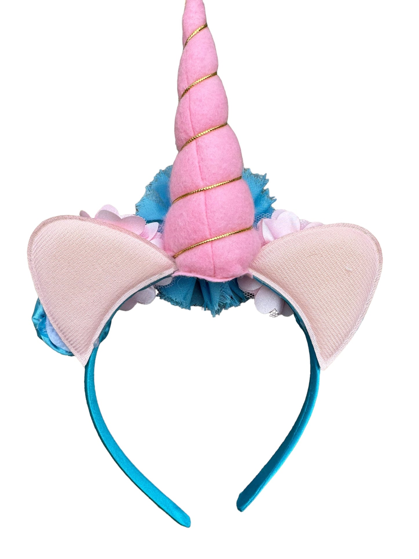 *Pink and Aqua Unicorn Headband