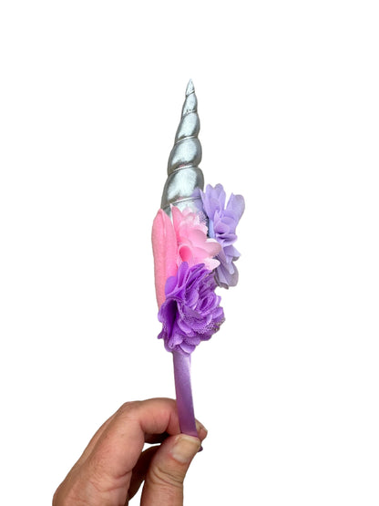 *Pink and Purple Unicorn Headband