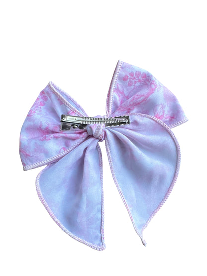 Pink Bunny Hair Bow for Girls - Easter Hair Clip