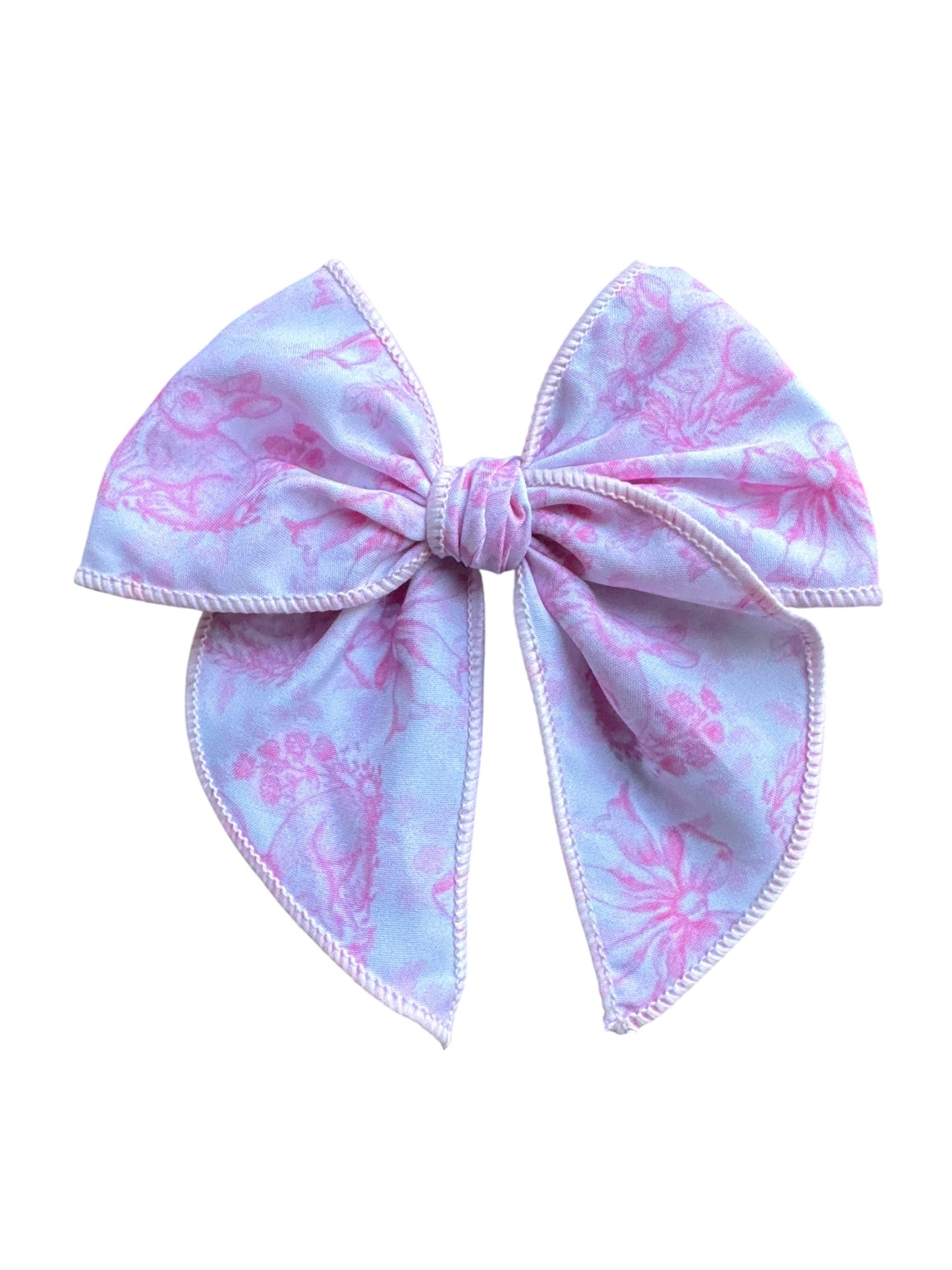 Pink Bunny Hair Bow for Girls - Easter Hair Clip
