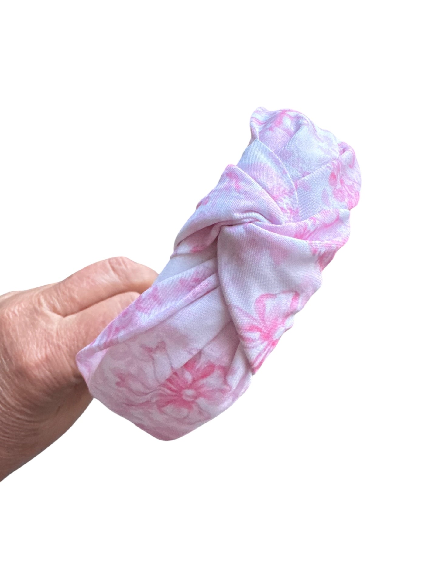 Pink Bunny Tie Knot Headband for Girls - Easter Headband