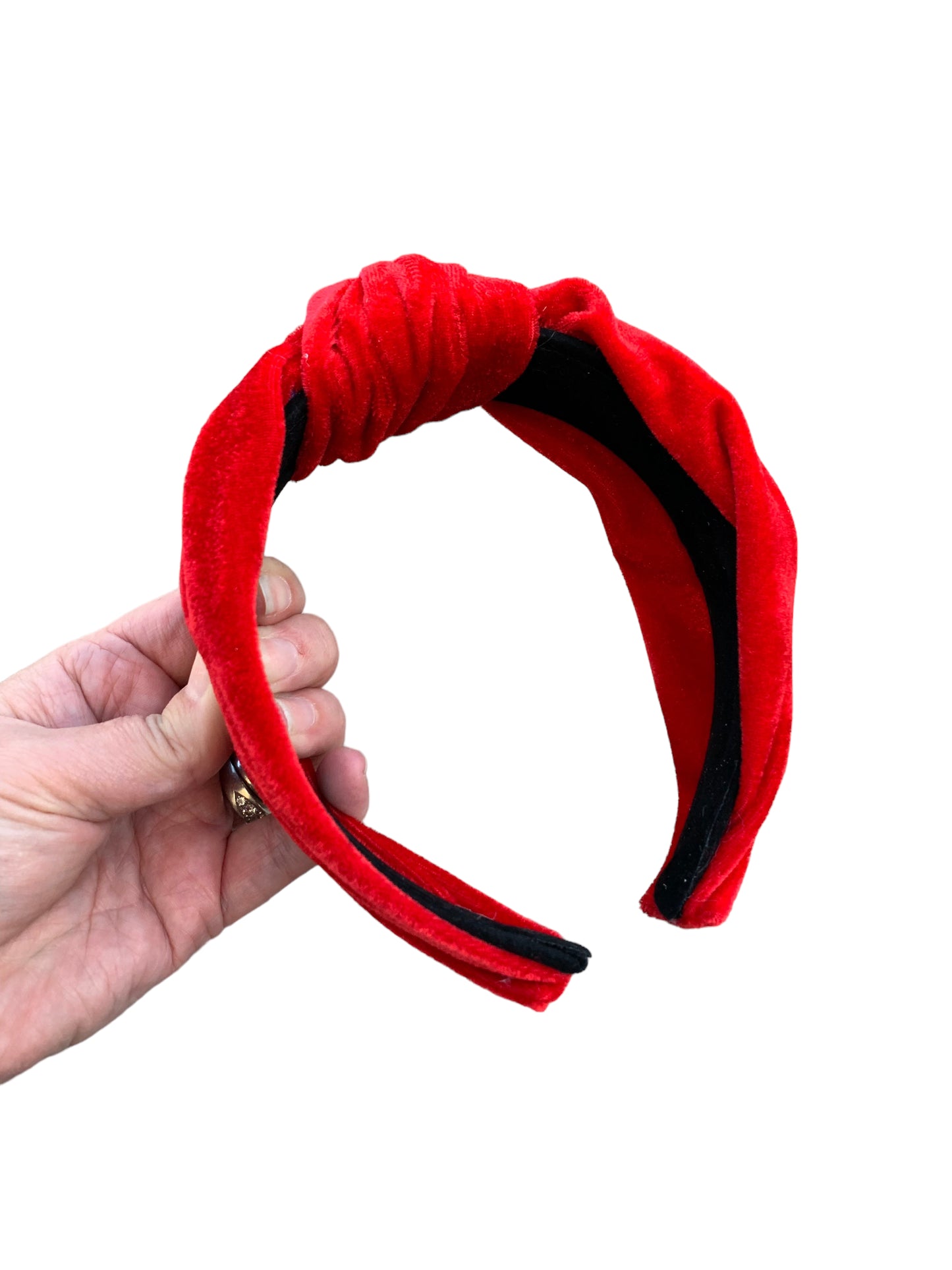 *Red Velvet Tie Knot Headband