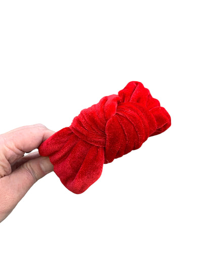 *Red Velvet Tie Knot Headband