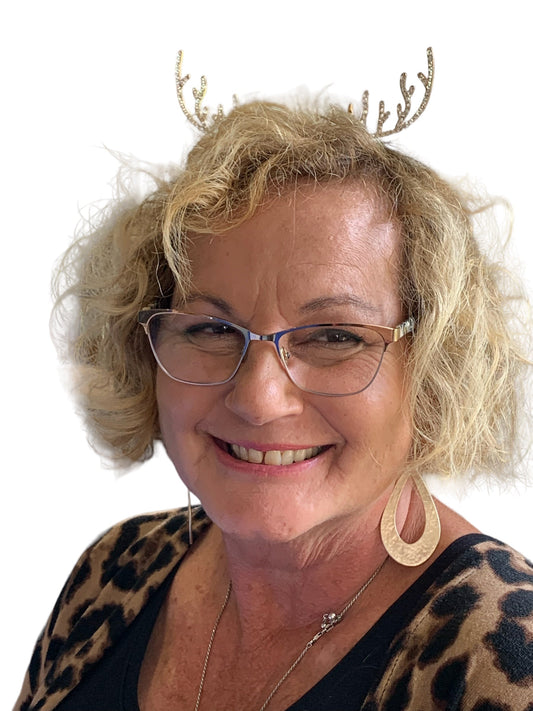 *Silver Reindeer Headband