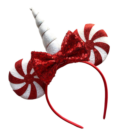 Holiday Unicorn Mouse Ear Headbands