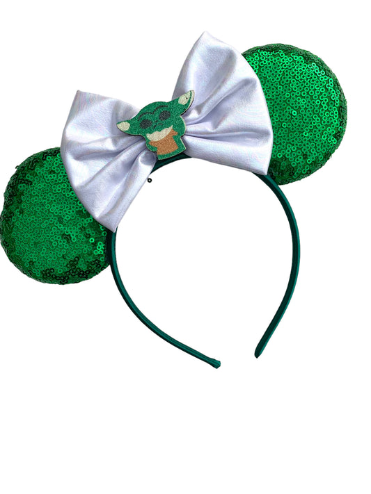 *Green Guy Mouse Ear Headband