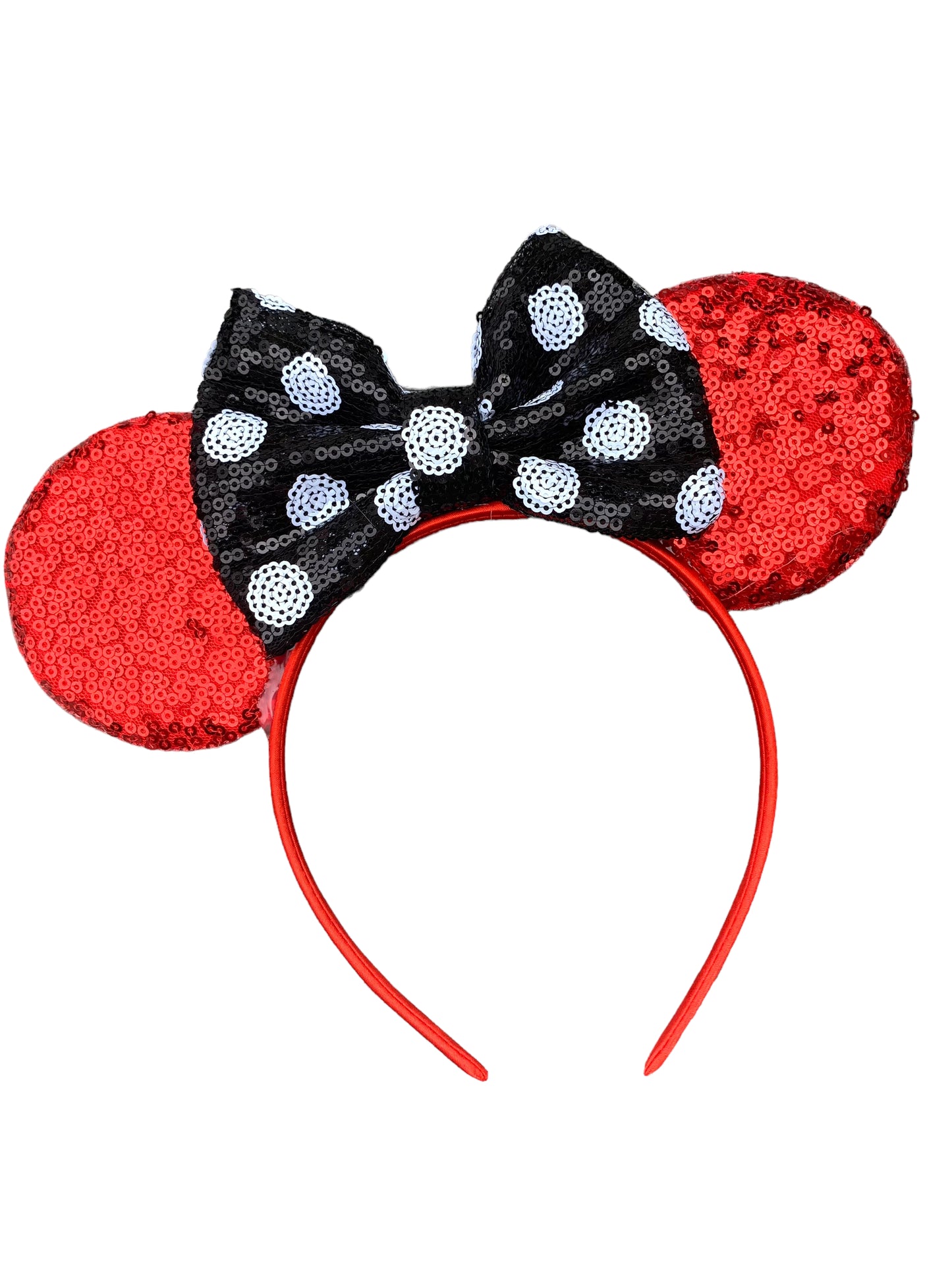 *Chunky White Mouse Ear Headband