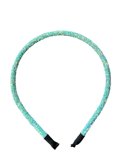 Solid Colored Glitter Headbands