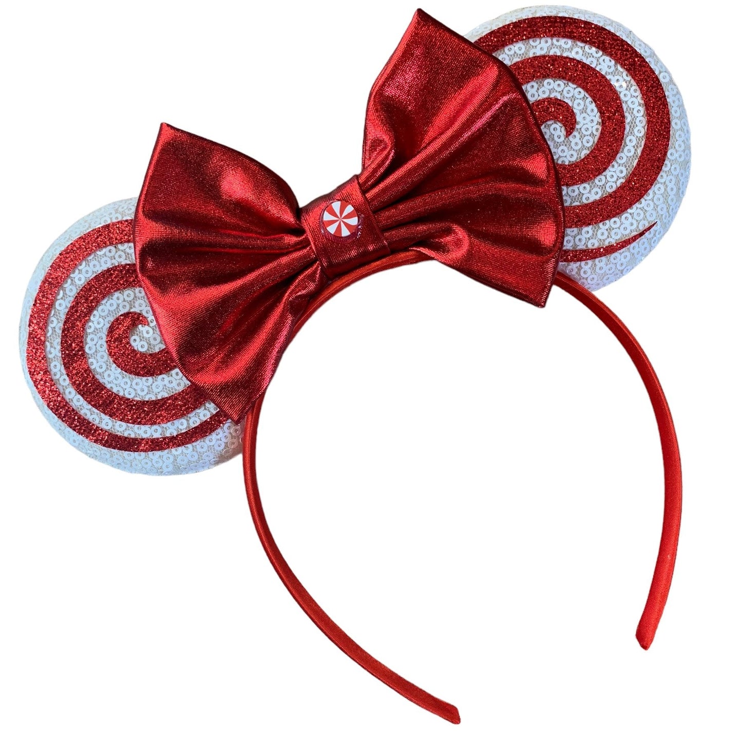 Candy Cane Mouse Ear Headbands
