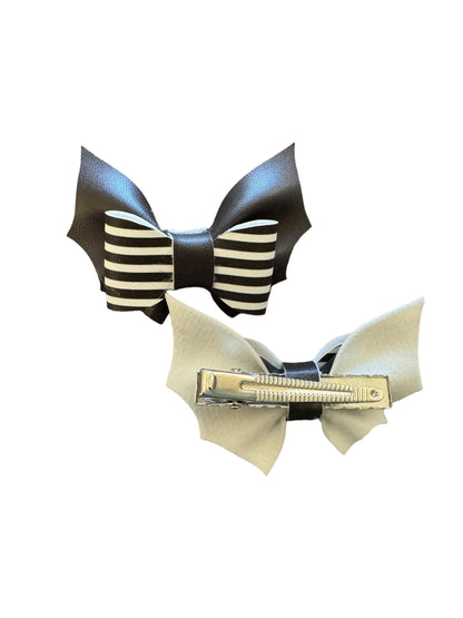 Bats Pigtail Hair Bows