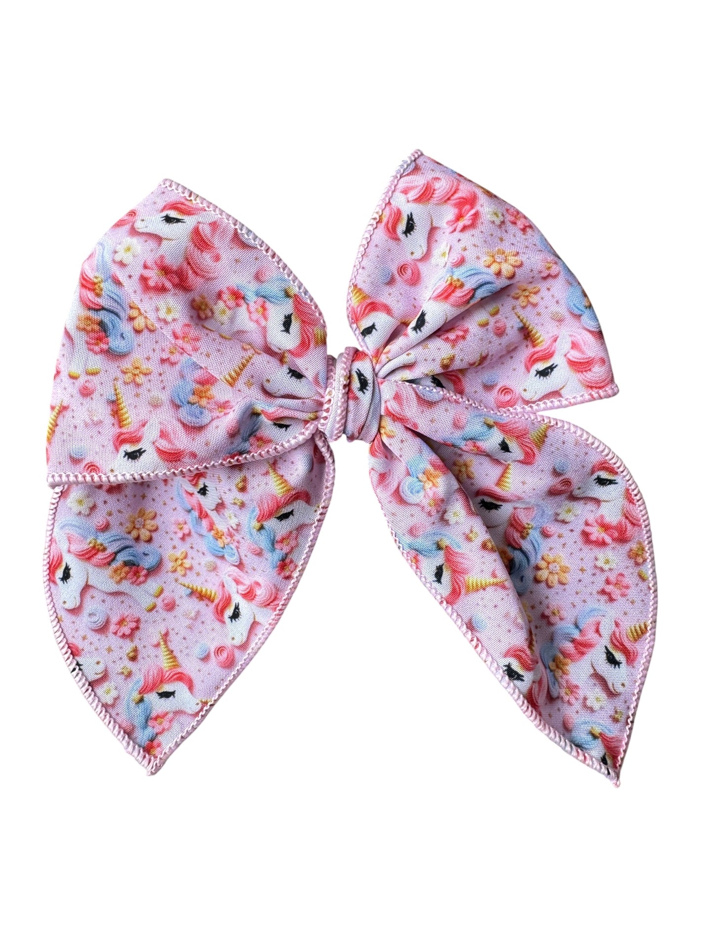 Unicorns and Rainbows Hair Bows for Girls
