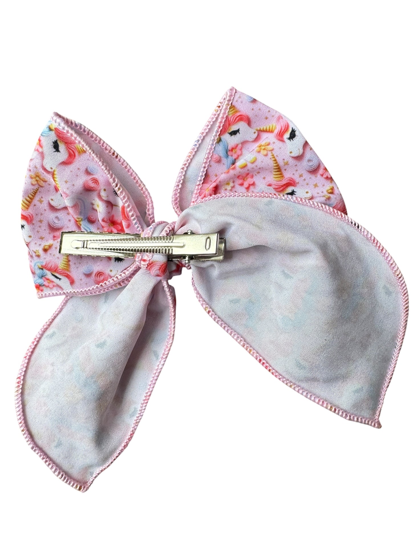 Unicorns and Rainbows Hair Bows for Girls
