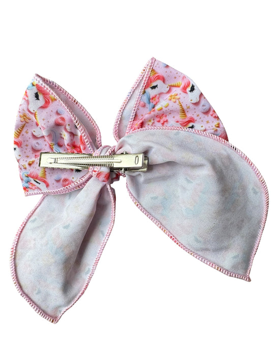 Unicorns and Rainbows Hair Bows for Girls