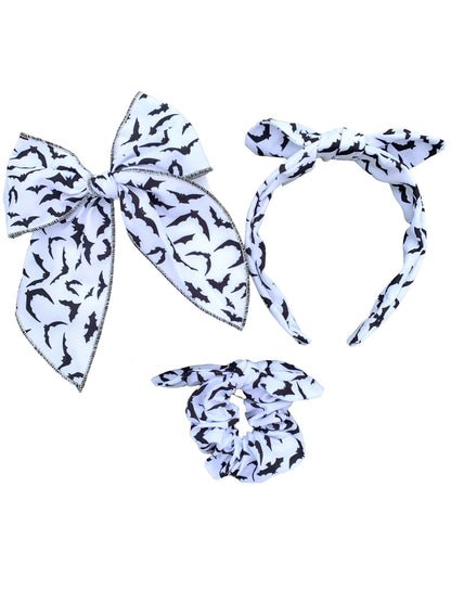 Bat Hair Bows for Girls | Halloween Hair Accessories