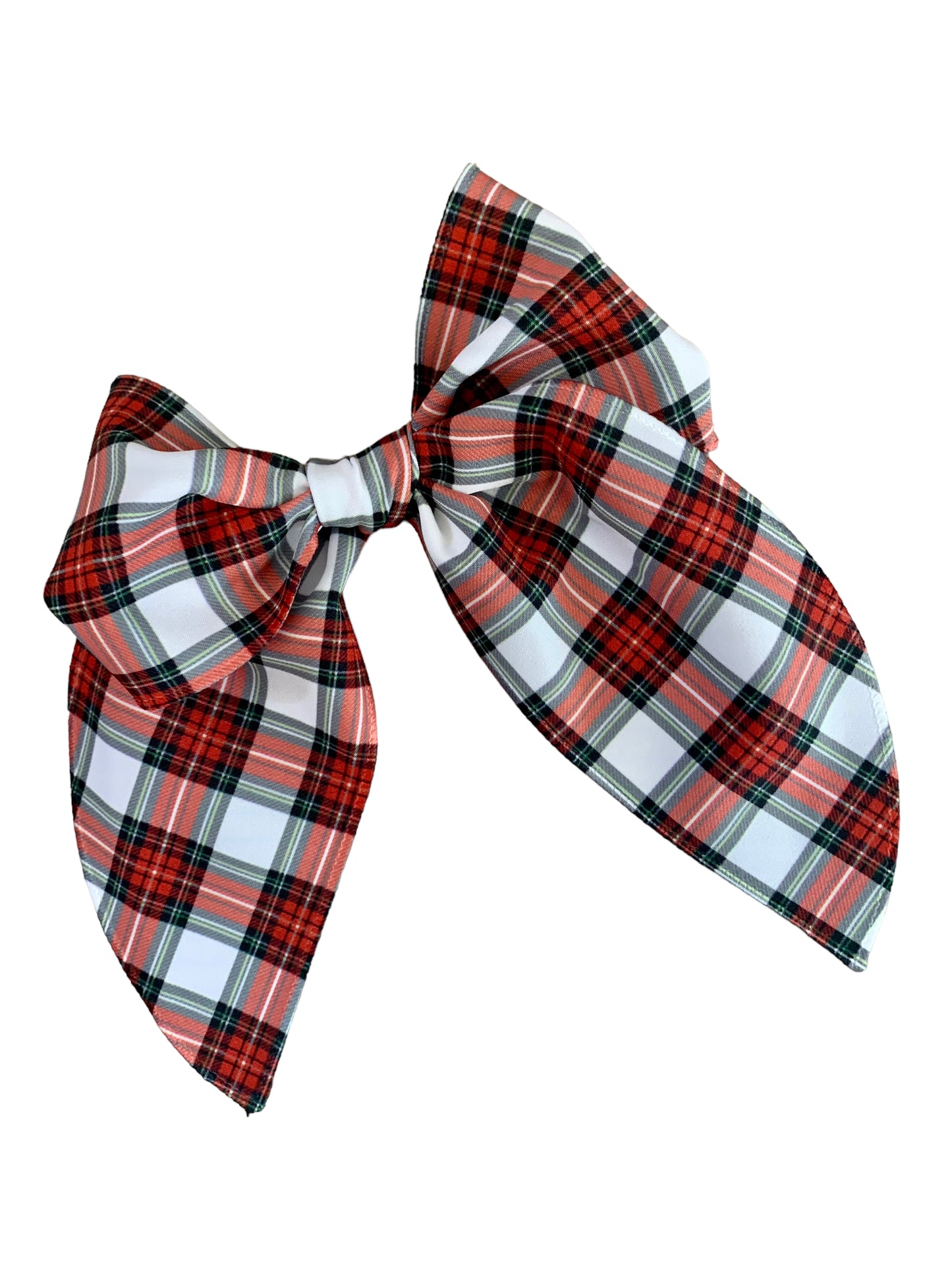 *Red Plaid Hair Bows