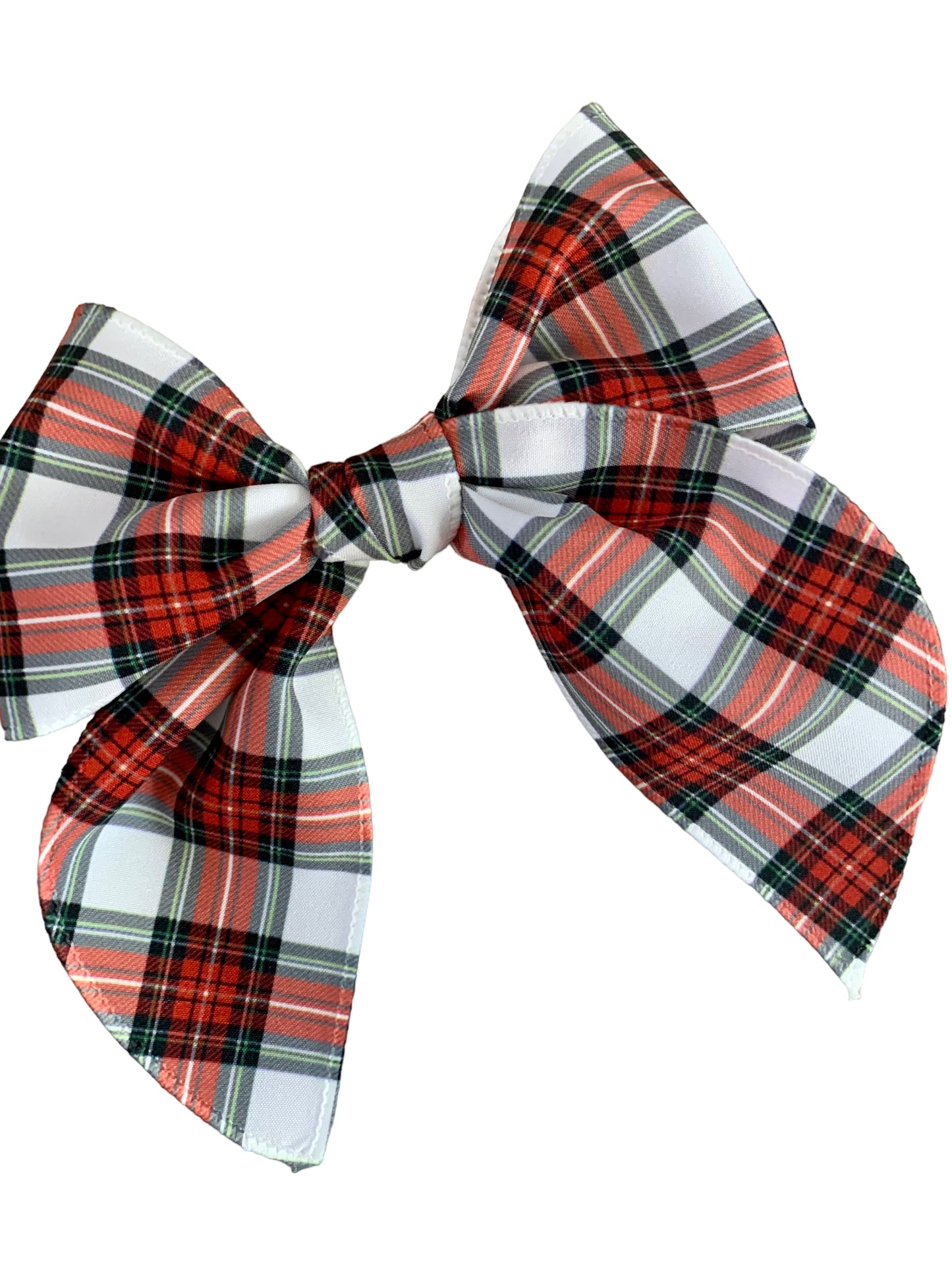 *Red Plaid Hair Bows