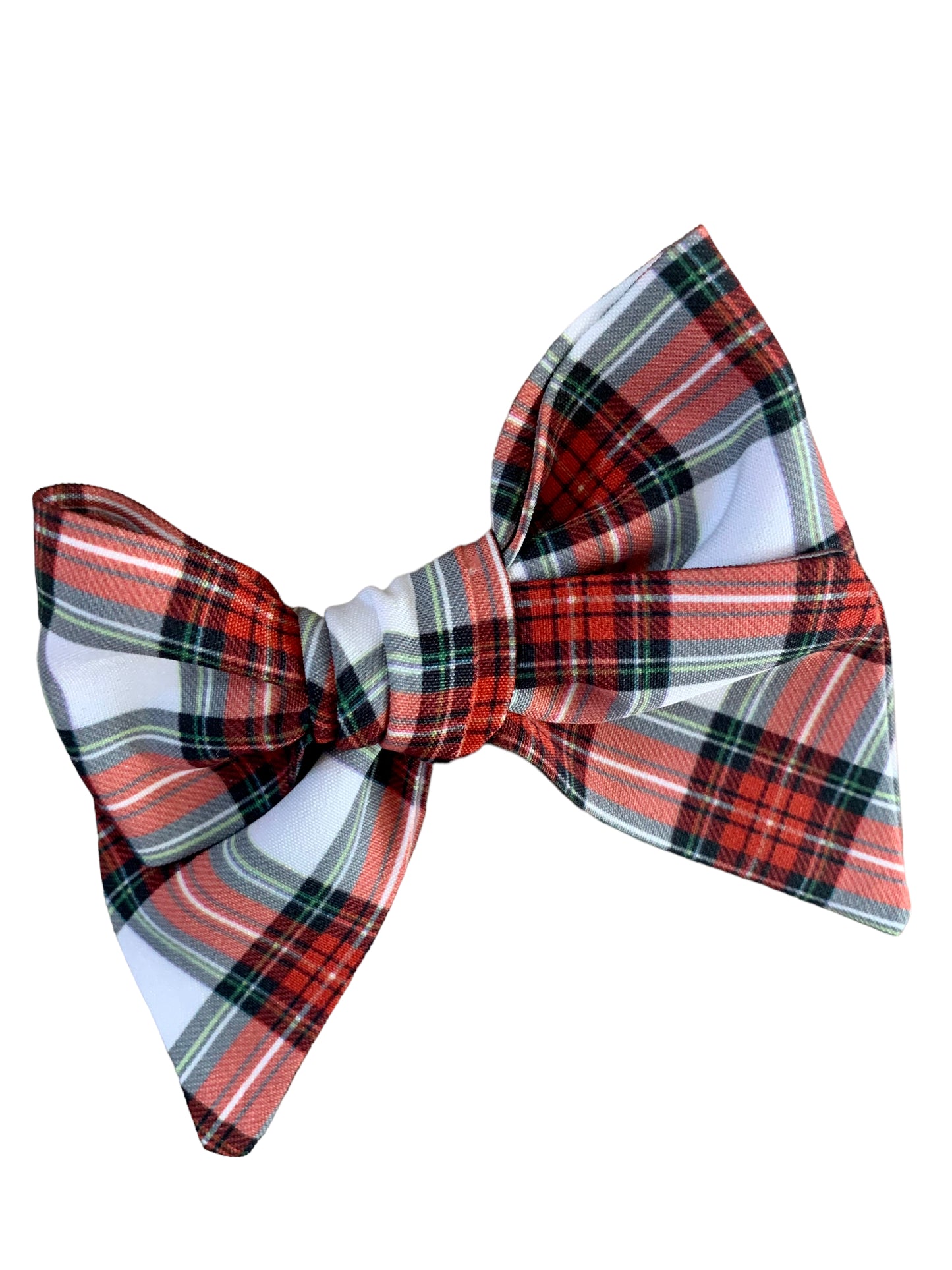 *Red Plaid Hair Bows