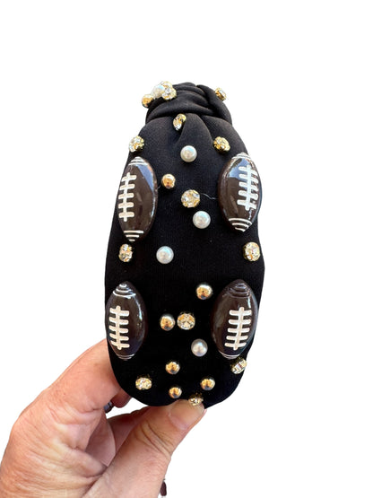 Football Rhinestone Headbands