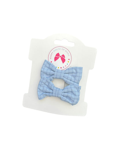 Mini Blue Baby Hair Clips for Babies, Toddlers, and Little Girls