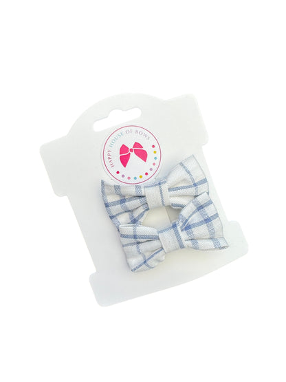 Mini Blue Baby Hair Clips for Babies, Toddlers, and Little Girls