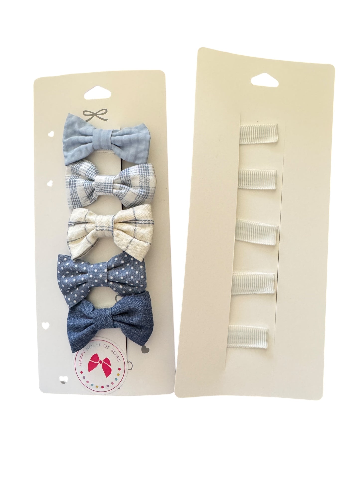 Mini Blue Baby Hair Clips for Babies, Toddlers, and Little Girls