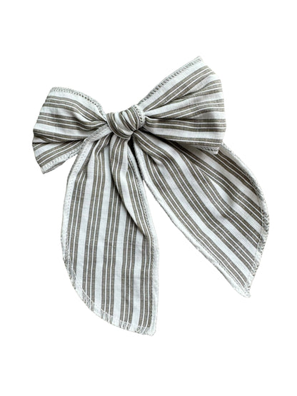 Pretty Striped Hair Bows