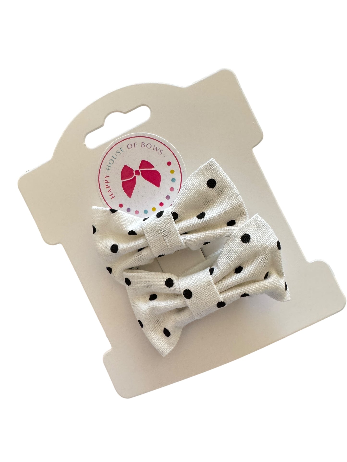 Mini Black & White Baby Hair Clips