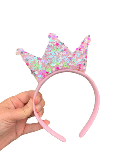 *Sequin Crown Headband Collection