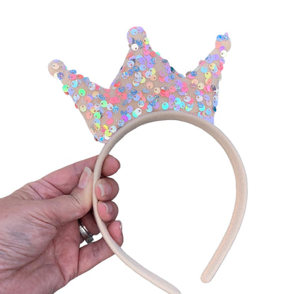 *Sequin Crown Headband Collection