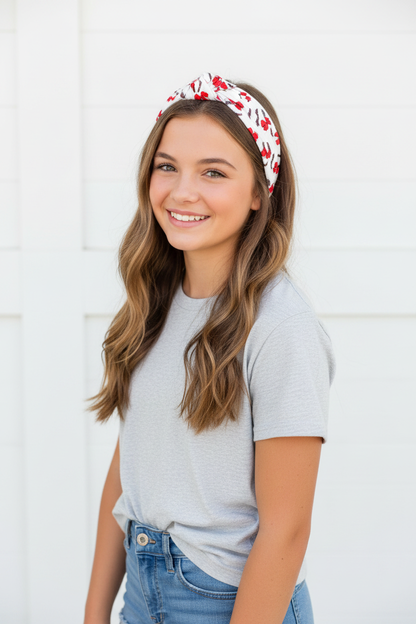 Baseball Bow Headband - Alice Band Style