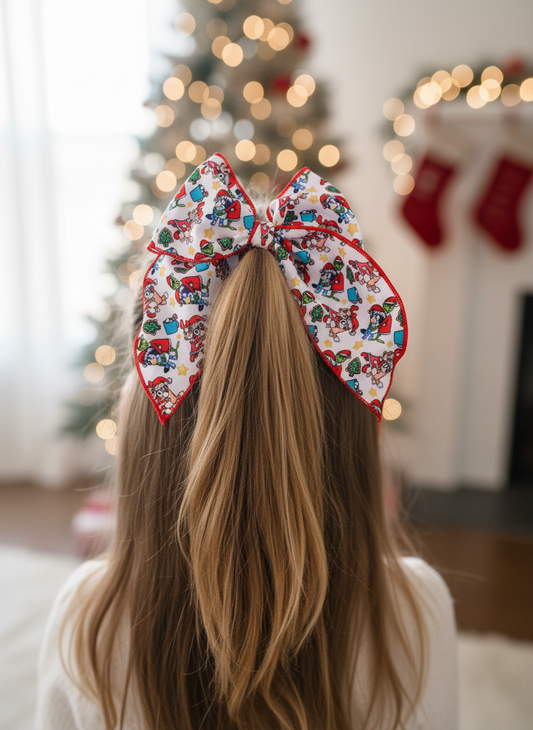 Blue Dog Grinch Bow Lifestyle Image