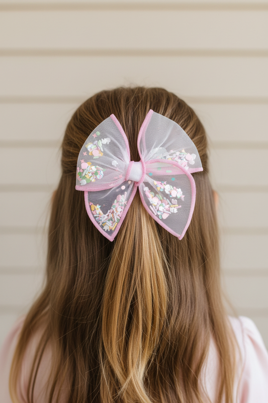 Bunny Shaker Bow Half-Up Hairstyle Lifestyle Shot