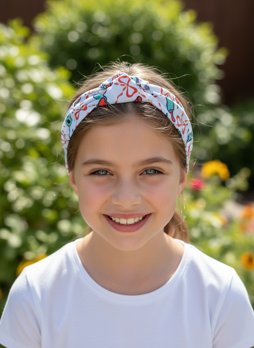 Butterfly headband lifestyle front view