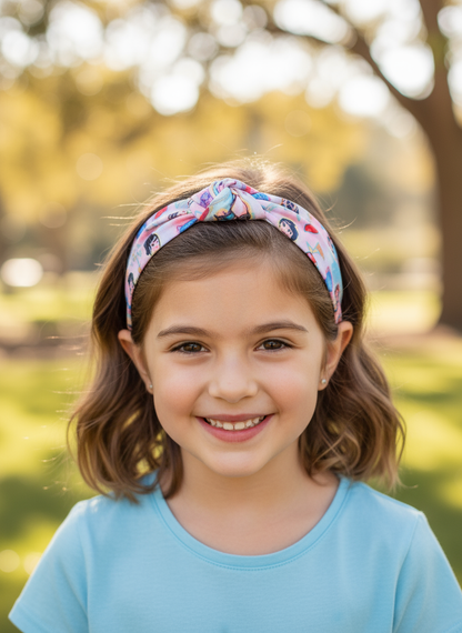 Character headband lifestyle front view